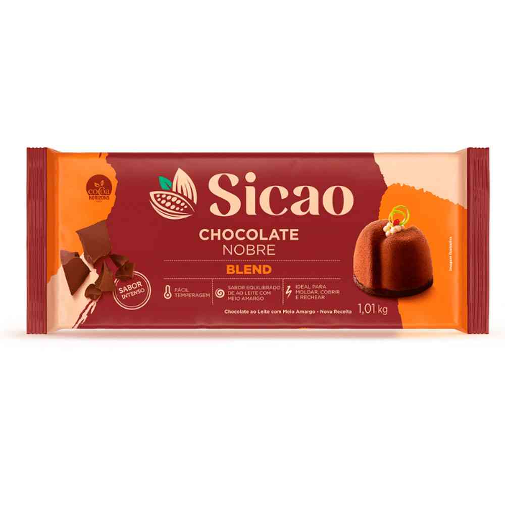 Imagem de Chocolate Nobre Barra Blend 1,01 Kg 70505 - SICAO